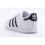 Adidas Originals Superstar Βρεφικά Λευκά, Μαύρα