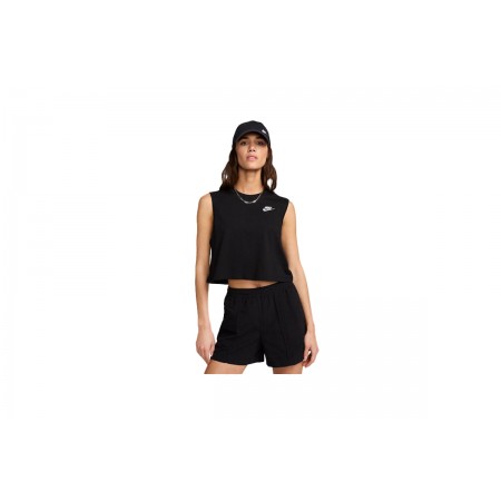 Nike Sportswear Club Crop Top Αμάνικο Γυναικείο 