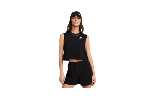 Nike Sportswear Club Crop Top Αμάνικο Γυναικείο (FV5505 010)