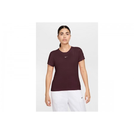 Nike Sportswear Chill Knit Γυναικείο Κοντομάνικο T-Shirt Μπορντό