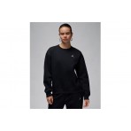 Jordan Brooklyn Fleece Γυναικεία Μακρυμάνικη Μπλούζα Μαύρη