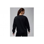 Jordan Brooklyn Fleece Γυναικεία Μακρυμάνικη Μπλούζα Μαύρη