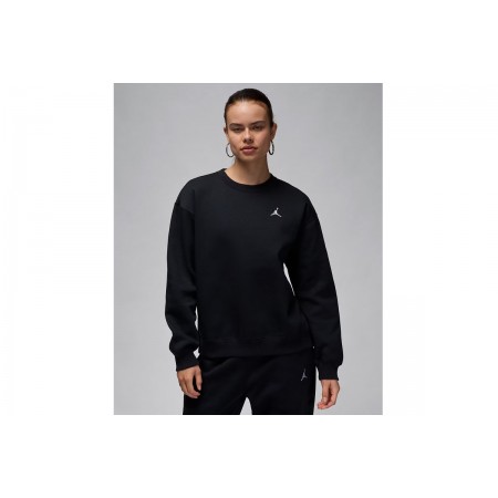Jordan Brooklyn Fleece Γυναικεία Μακρυμάνικη Μπλούζα Μαύρη
