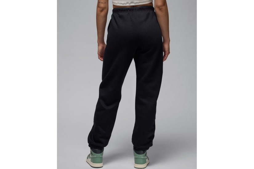 Jordan Brooklyn Fleece Γυναικείο Παντελόνι Φόρμας Μαύρο