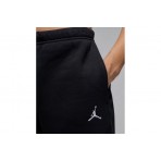 Jordan Brooklyn Fleece Γυναικείο Παντελόνι Φόρμας Μαύρο