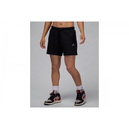 Jordan Brooklyn Fleece Γυναικείο Αθλητικό Σορτς Μαύρο