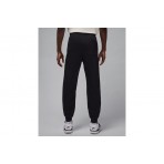 Jordan Brooklyn Fleece Ανδρικό Παντελόνι Φόρμας Μαύρο