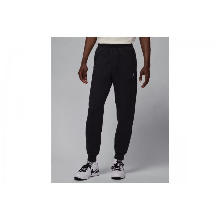 Jordan Brooklyn Fleece Ανδρικό Παντελόνι Φόρμας Μαύρο