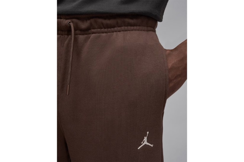 Jordan Brooklyn Fleece Ανδρικό Παντελόνι Φόρμας Καφέ