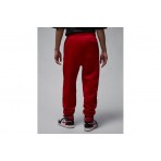 Jordan Brooklyn Fleece Ανδρικό Παντελόνι Φόρμας Κόκκινο