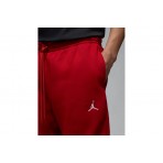Jordan Brooklyn Fleece Ανδρικό Παντελόνι Φόρμας Κόκκινο