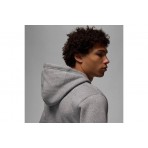 Jordan Brooklyn Fleece Ανδρικό Φούτερ με Κουκούλα Γκρι