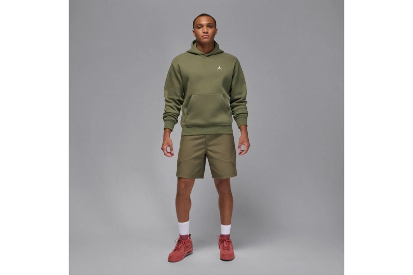 Jordan Brooklyn Fleece Ανδρικό Φούτερ με Κουκούλα Χακί