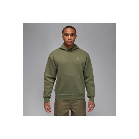 Jordan Brooklyn Fleece Ανδρικό Φούτερ με Κουκούλα Χακί