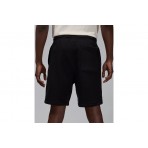 Jordan Brooklyn Fleece Ανδρική Αθλητική Βερμούδα Μαύρη