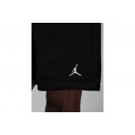 Jordan Brooklyn Fleece Ανδρική Αθλητική Βερμούδα Μαύρη