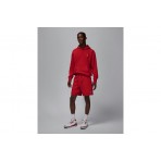 Jordan Brooklyn Fleece Ανδρική Αθλητική Βερμούδα Κόκκινη