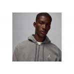Jordan Brooklyn Fleece Ανδρική Ζακέτα με Κουκούλα Γκρι
