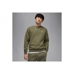 Jordan Brooklyn Fleece Ανδρική Μακρυμάνικη Μπλούζα Χακί