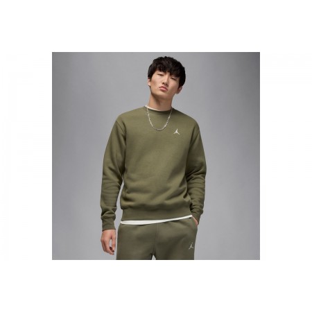 Jordan Brooklyn Fleece Ανδρική Μακρυμάνικη Μπλούζα Χακί