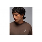 Jordan Brooklyn Fleece Ανδρική Μακρυμάνικη Μπλούζα Καφέ