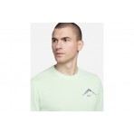Nike Dri-FIT Running Ανδρικό Κοντομάνικο T-Shirt Λευκό