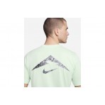 Nike Dri-FIT Running Ανδρικό Κοντομάνικο T-Shirt Λευκό