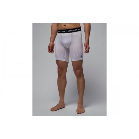Jordan Sport Dri-FIT Ανδρικό Κοντό Κολάν Λευκό