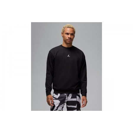 Jordan Sport Crossover Dri-FIT Ανδρική Μακρυμάνικη Μπλούζα με Λαιμόκοψη Μαύρη