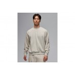 Jordan Sport Crossover Dri-FIT Ανδρική Μακρυμάνικη Μπλούζα με Λαιμόκοψη Γκρι