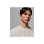 Jordan Sport Crossover Dri-FIT Ανδρική Μακρυμάνικη Μπλούζα με Λαιμόκοψη Γκρι