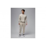 Jordan Sport Crossover Dri-FIT Ανδρική Μακρυμάνικη Μπλούζα με Λαιμόκοψη Γκρι