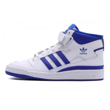 Adidas Originals Forum Mid Ανδρικά Sneakers Λευκά, Ρουά