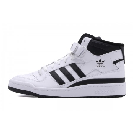 Adidas Originals Forum Mid Ανδρικά Sneakers Λευκά, Μαύρα