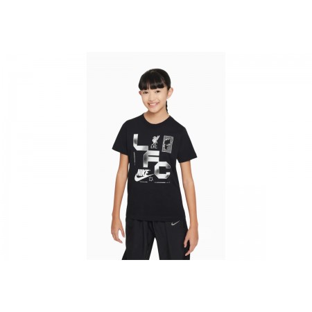 Nike Liverpool FC Music Παιδικό Κοντομάνικο T-Shirt Μαύρο