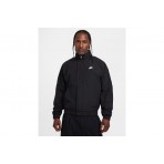 Nike Club Futura Ανδρικό Αντιανεμικό Μπουφάν Μαύρο