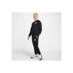 Nike Club Ft Crew Bolt Ανδρικό Φούτερ με Λαιμόκοψη Μαύρο