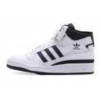 Adidas Originals Forum Mid Παιδικά Sneakers Λευκά, Μαύρα
