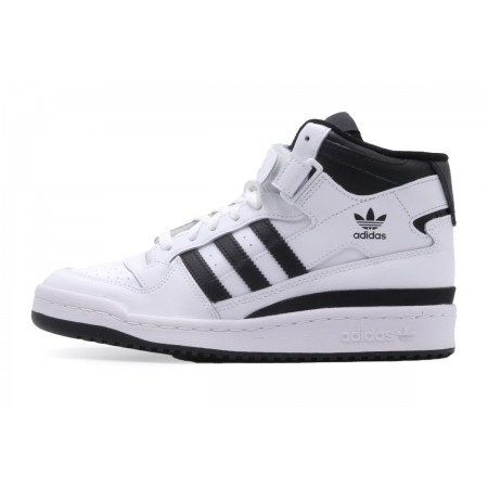 Adidas Originals Forum Mid Παιδικά Sneakers Λευκά, Μαύρα