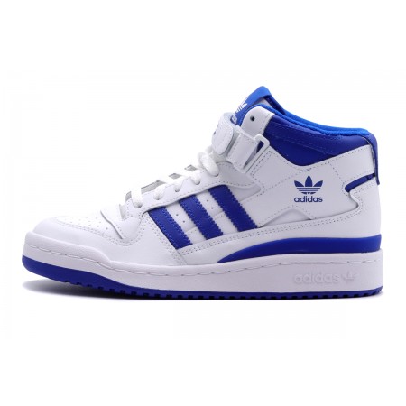 Adidas Originals Forum Mid Παιδικά Sneakers Λευκά, Μπλε