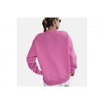 Nike Sportswear Phoenix Fleece Γυναικεία Μακρυμάνικη Μπλούζα Ροζ