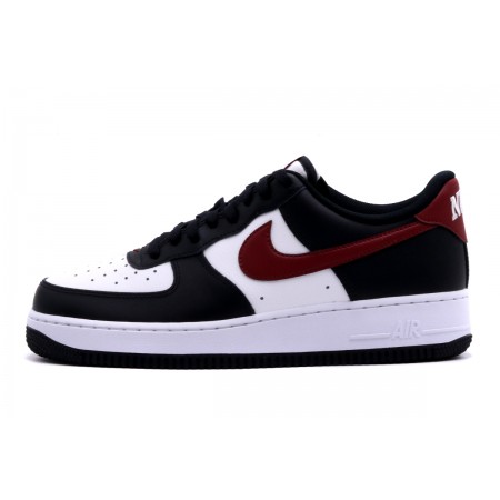 Nike Air Force 1 '07 Ανδρικά Sneakers Μαύρα, Μπορντό, Λευκά