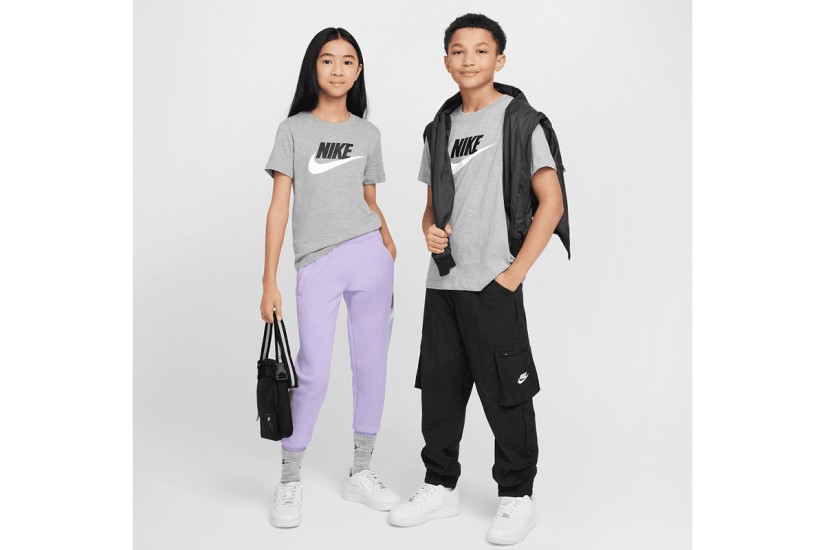 Nike Sportswear Essentials Παιδικό Κοντομάνικο T-Shirt Γκρι