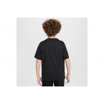 Nike Multi Dri-FIT Παιδικό Κοντομάνικο T-Shirt Μαύρο 