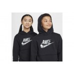 Nike Sportswear Club Fleece Παιδικό Φούτερ με Κουκούλα Μαύρο