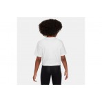 Nike Sportswear Παιδική Κοντομάνικη Crop Top Μπλούζα Λευκή