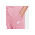 Nike Sportswear Club Fleece Wide-Leg Παιδικό Παντελόνι Φόρμας Ροζ