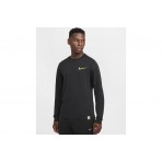 Nike Sportswear Club Ανδρική Μακρυμάνικη Μπλούζα Μαύρη