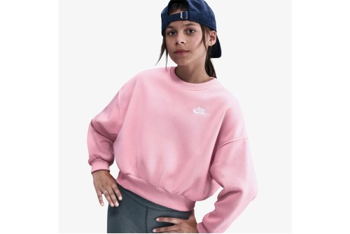Nike Sportswear Club Fleece Boxy Μπλούζα Με Λαιμόκοψη (FZ9244 690)