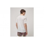 Gianni Lupo Patterened Chest Pocket T-Shirt Ανδρικό (GL658W WHITE)